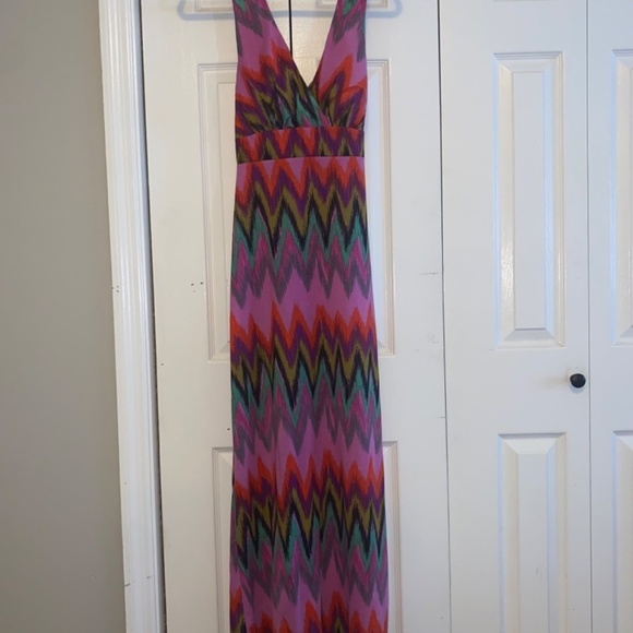 No Boundaries size large colorful maxi dress - Picture 2 of 7